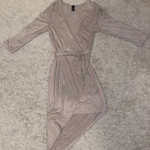 Wrap Detail Velvet Cami Dress